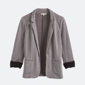 Skies Are Blue Gray Knit Blazer